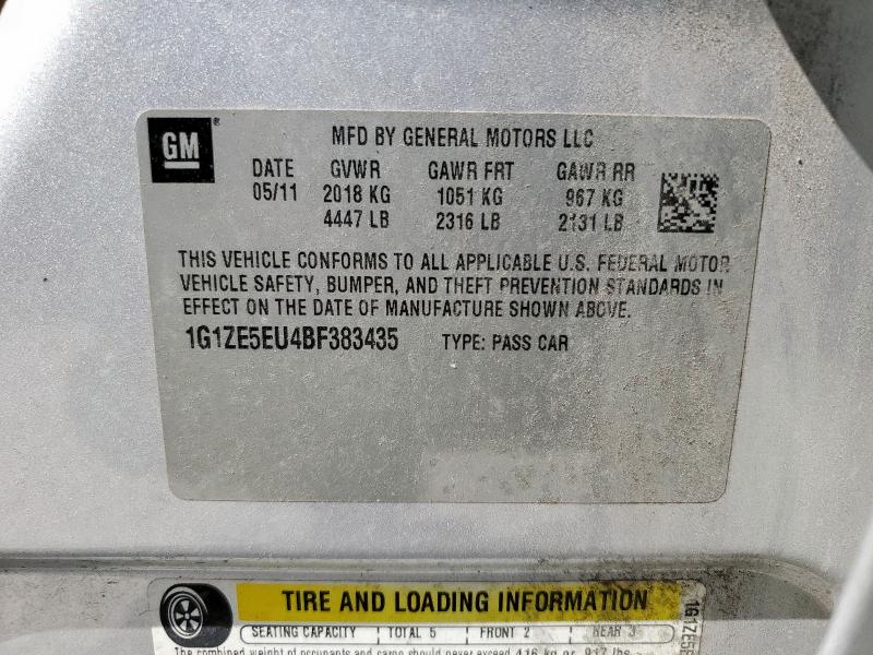 2011 CHEVROLET MALIBU LTZ - 1G1ZE5EU4BF383435