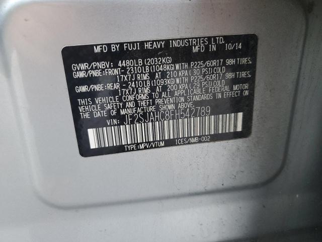 2015 SUBARU FORESTER 2 - JF2SJAHC8FH542789