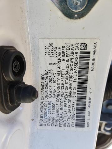 2020 HONDA CIVIC SPOR #3287643025