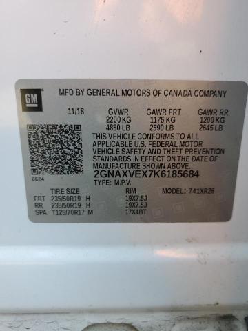 2019 CHEVROLET EQUINOX LT - 2GNAXVEX7K6185684