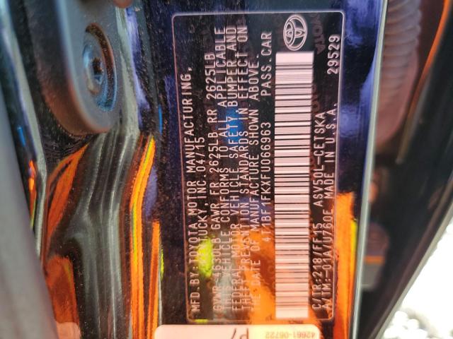 2015 TOYOTA CAMRY LE - 4T1BF1FKXFU066963