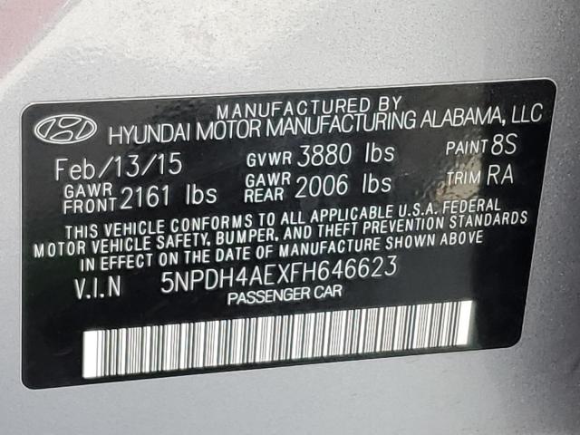 2015 HYUNDAI ELANTRA SE - 5NPDH4AEXFH646623