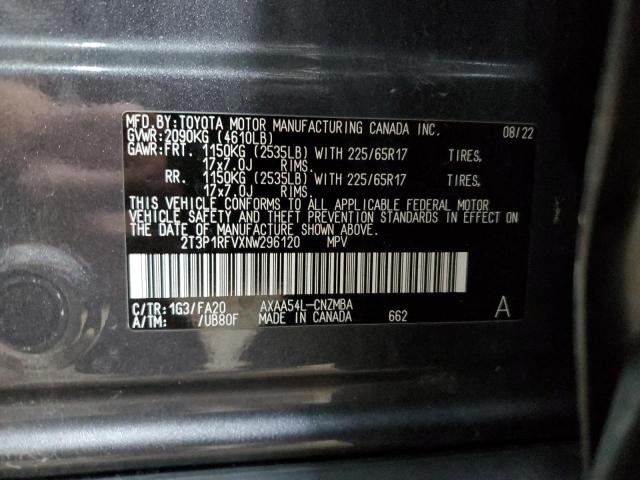 2022 TOYOTA RAV4 XLE - 2T3P1RFVXNW296120