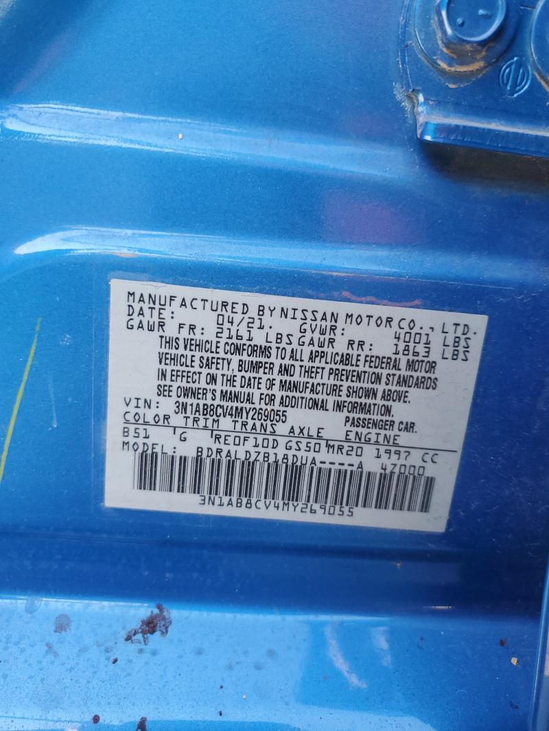 2021 NISSAN SENTRA SV 3N1AB8CV4MY269055