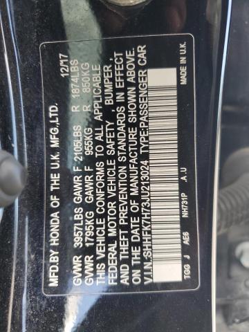 2018 HONDA CIVIC EXL #3290248233