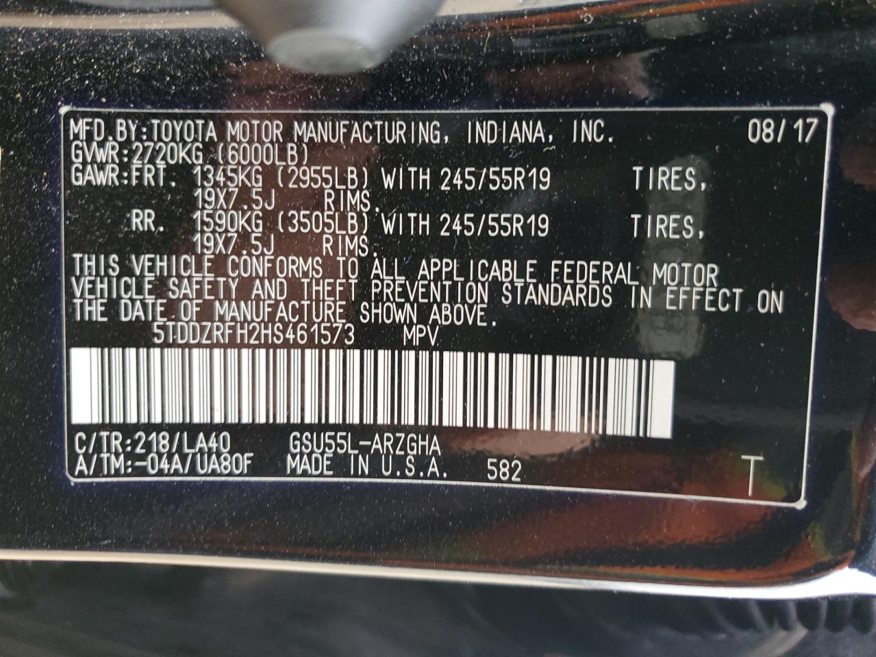 TOYOTA HIGHLANDER LIMITED