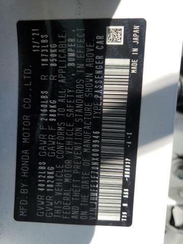 2022 HONDA CIVIC EX - JHMFE1F70NX009946