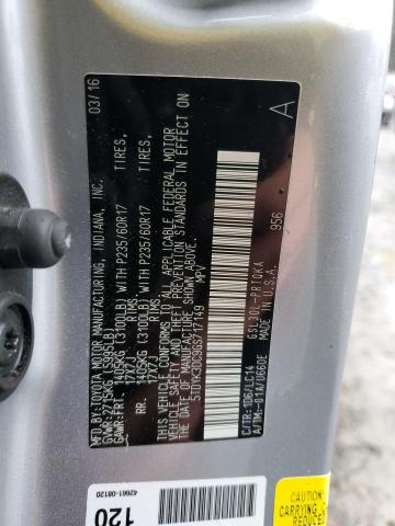 2016 TOYOTA SIENNA XLE 5TDYK3DC9GS717149