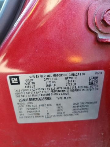 2014 CHEVROLET EQUINOX LTZ - 2GNALBEKXE6365888