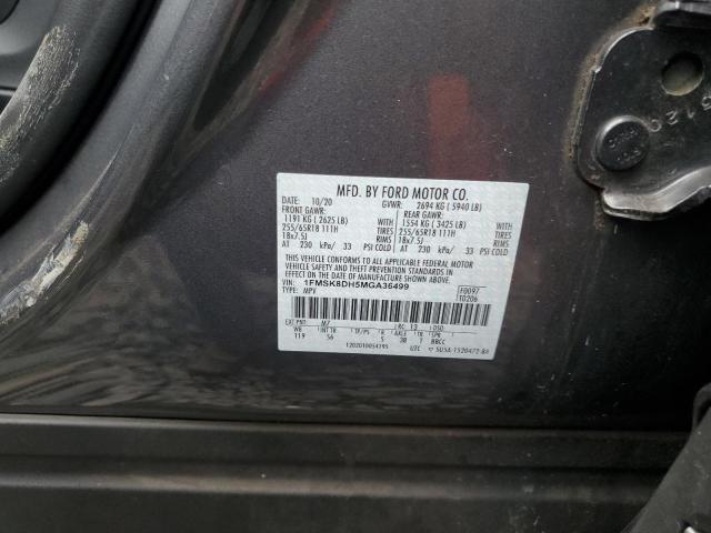 2021 FORD EXPLORER X - 1FMSK8DH5MGA36499