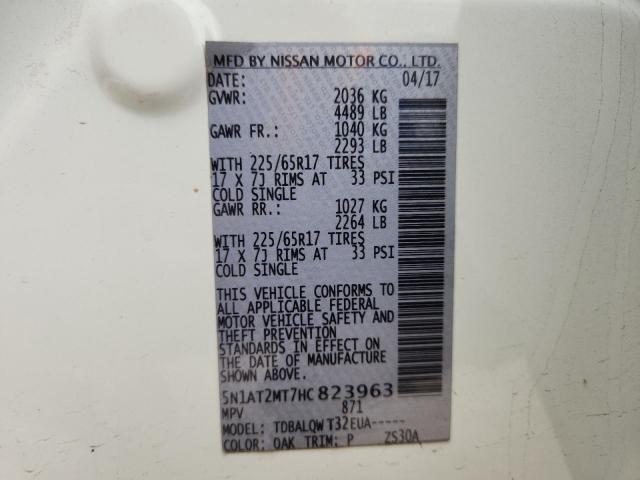 2017 NISSAN ROGUE S - 5N1AT2MT7HC823963