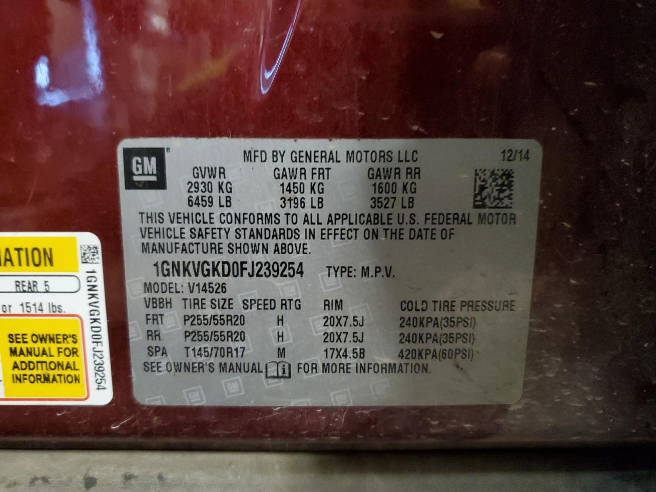 CHEVROLET TRAVERSE LT