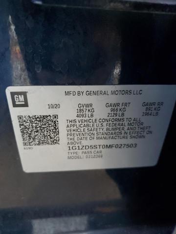 2021 CHEVROLET MALIBU LT #3291237958