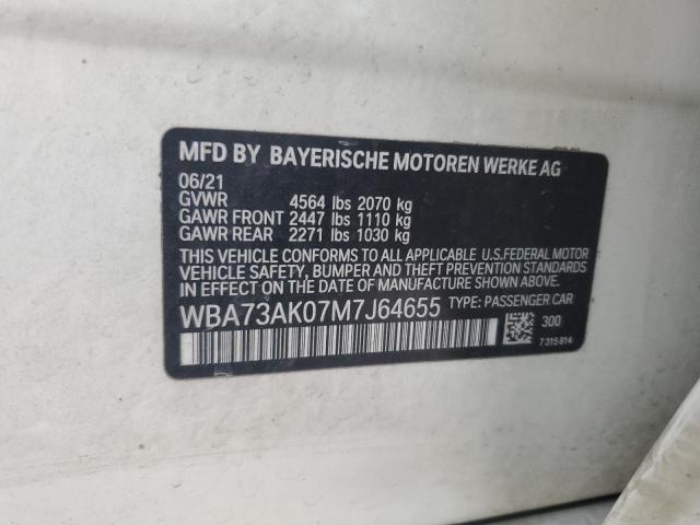2021 BMW 228XI WBA73AK07M7J64655