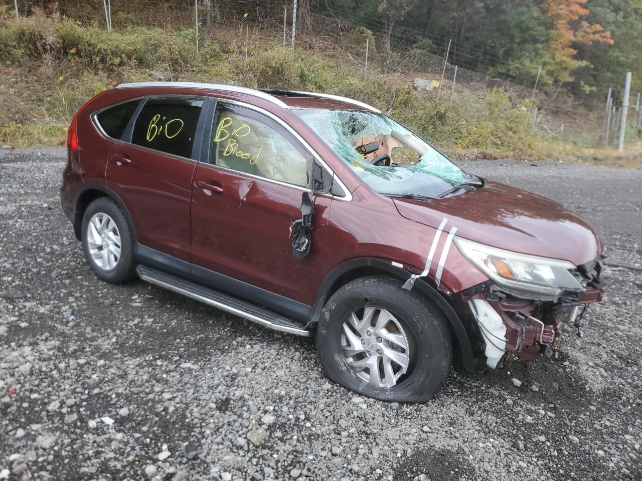 Lot #3310480042 2015 HONDA CR-V EXL