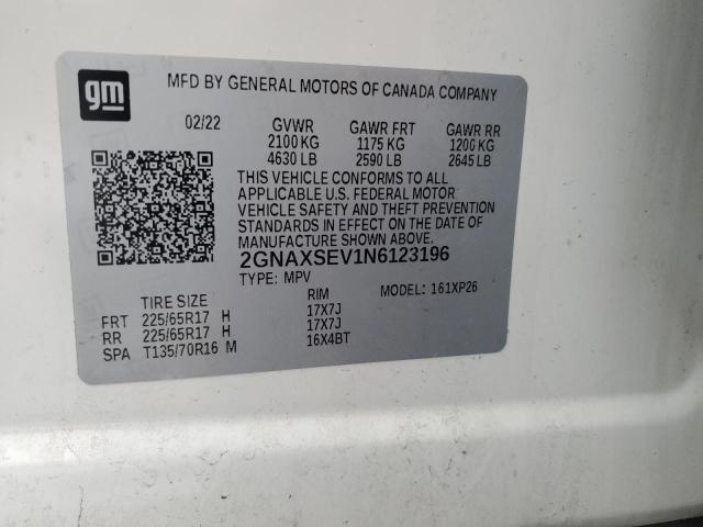 2022 CHEVROLET EQUINOX LS #3297129488