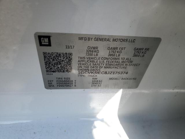 2018 CHEVROLET SILVERADO - 1GCVKREC8JZ175374