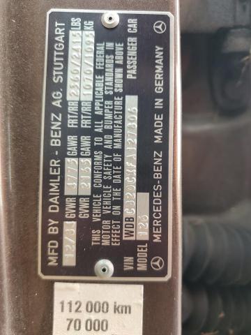 1985 MERCEDES-BENZ 300 SD #3277141003