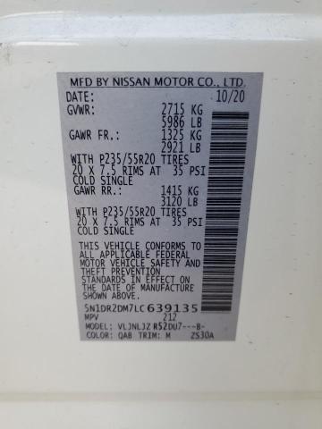 2020 NISSAN PATHFINDER PLATINUM - 5N1DR2DM7LC639135