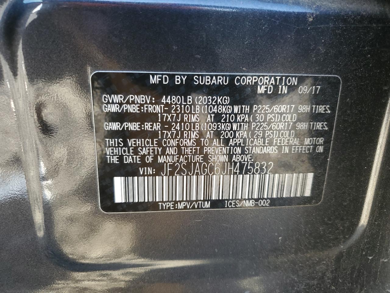 SUBARU FORESTER 2.5I PREMIUM