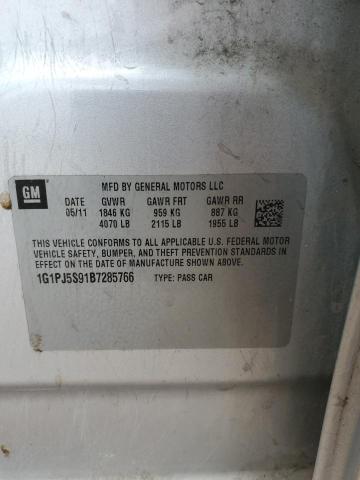 2011 CHEVROLET CRUZE ECO - 1G1PJ5S91B7285766