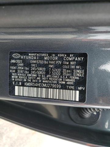 2021 HYUNDAI PALISADE LIMITED KM8R54HE0MU279699