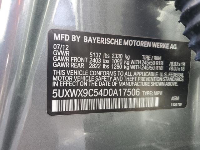 2013 BMW X3 XDRIVE28I - 5UXWX9C54D0A17506