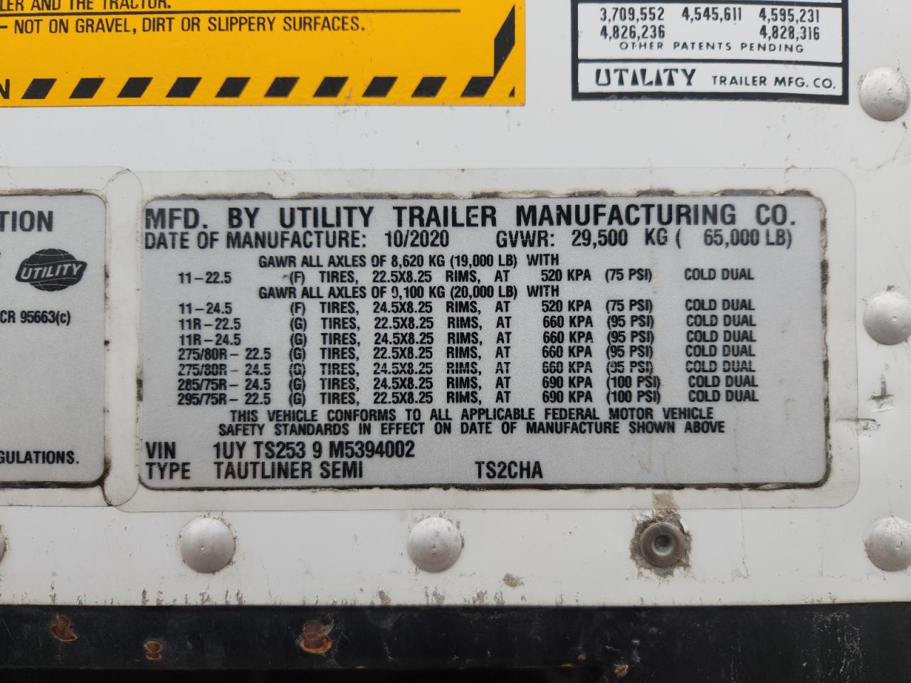 Lot #3268970001 2021 UTILITY UNKNOWN