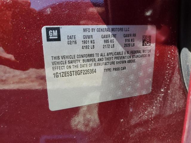 2016 CHEVROLET MALIBU LT #3286750282