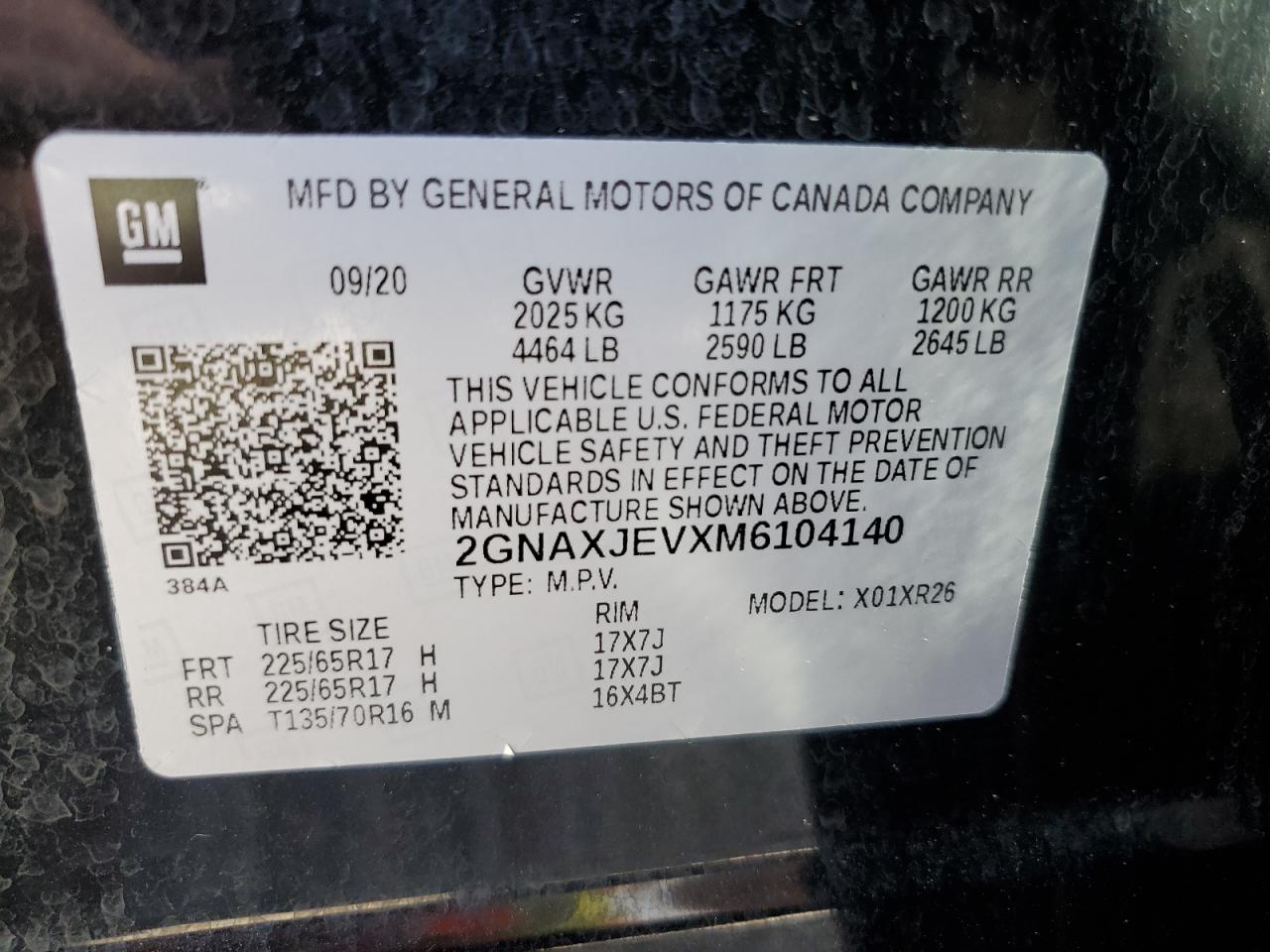 CHEVROLET EQUINOX LT