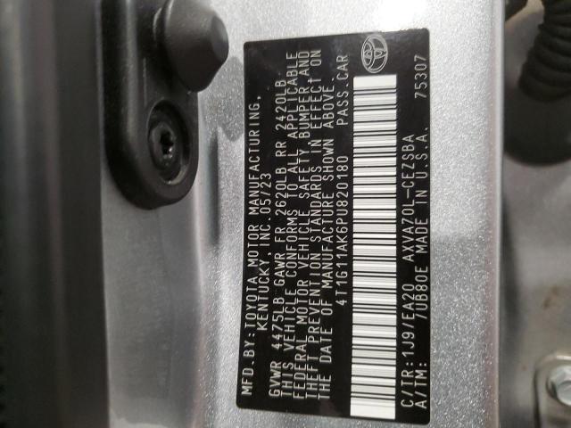 2023 TOYOTA CAMRY SE N 4T1G11AK6PU820180