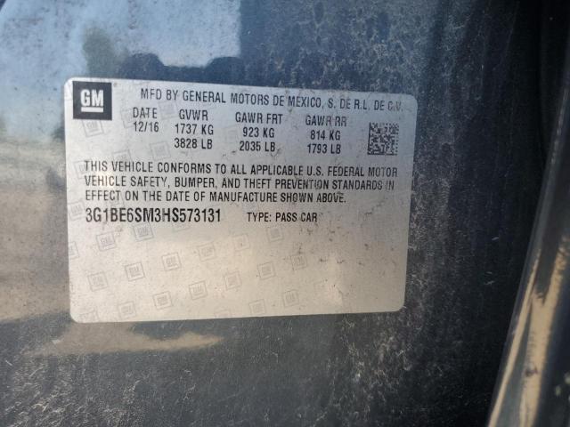 2017 CHEVROLET CRUZE LT 3G1BE6SM3HS573131