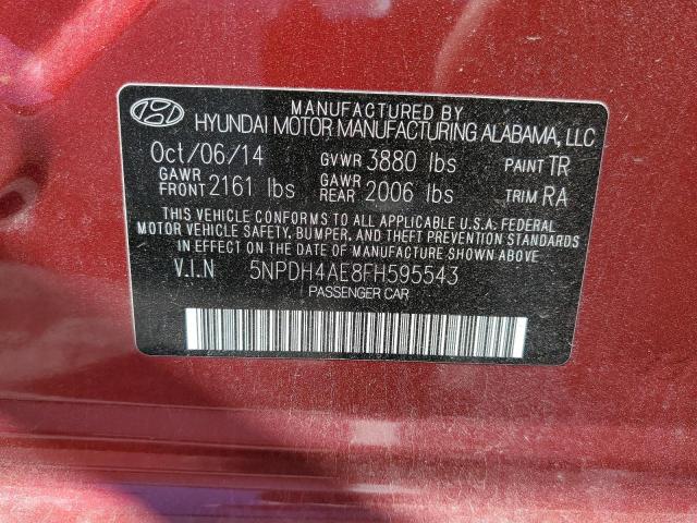 2015 HYUNDAI ELANTRA SE 5NPDH4AE8FH595543