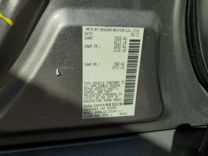 2015 NISSAN ALTIMA 2.5 - 1N4AL3AP4FN883028