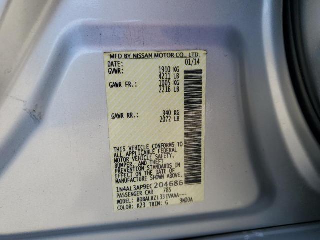 2014 NISSAN ALTIMA 2.5 - 1N4AL3AP9EC204686