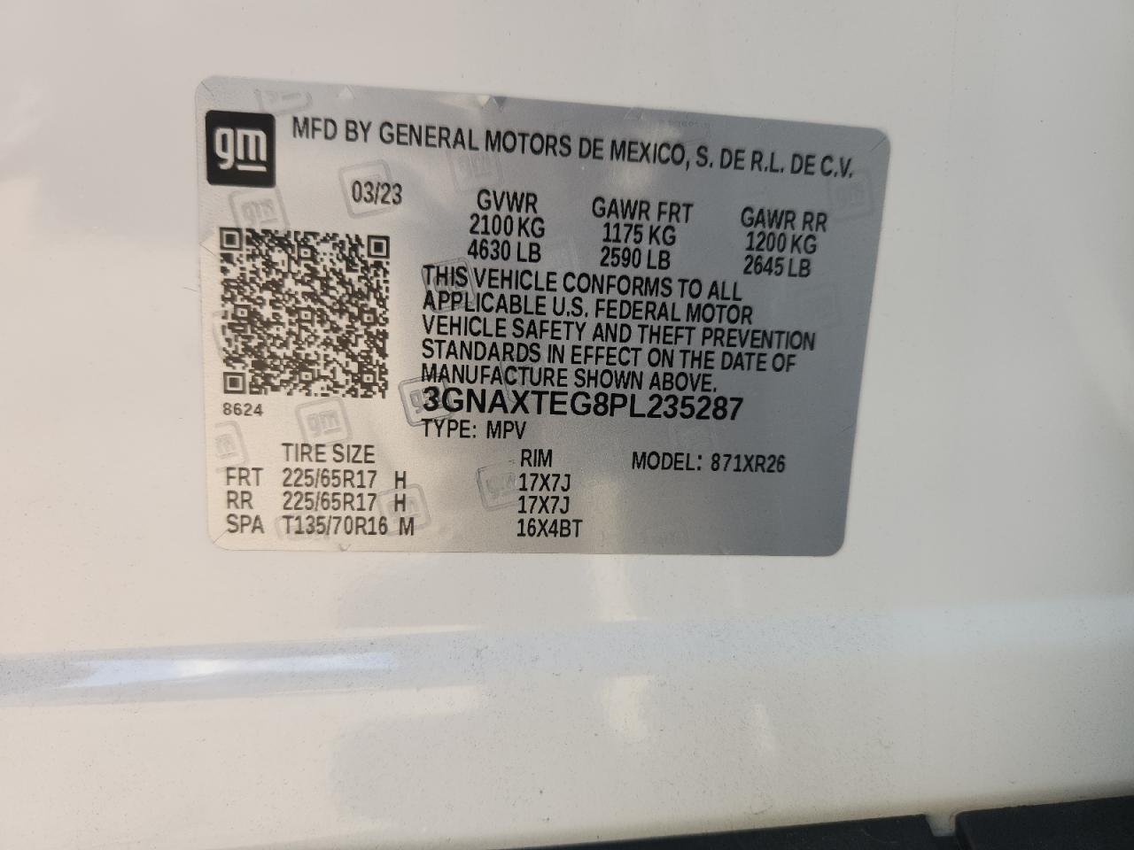 CHEVROLET EQUINOX LT