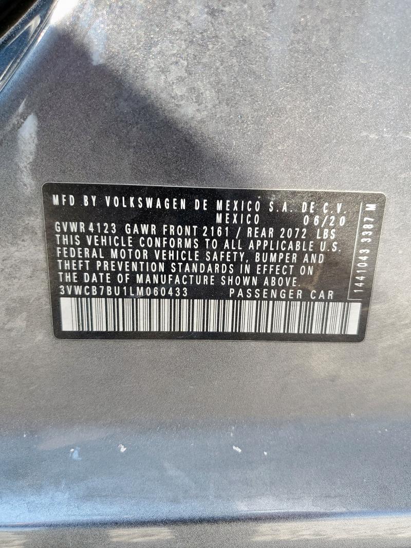 2020 VOLKSWAGEN JETTA S 3VWCB7BU1LM060433