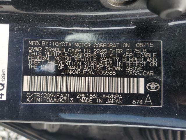 2016 TOYOTA SCION IM JTNKARJE2GJ505588