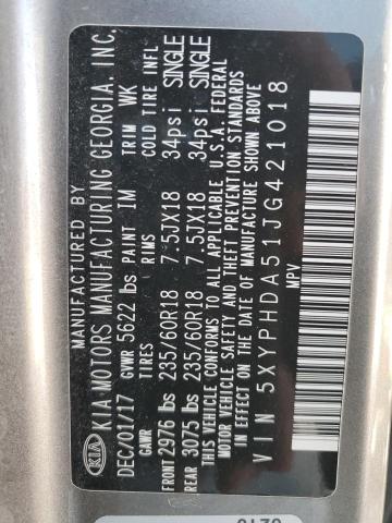 2018 KIA SORENTO EX - 5XYPHDA51JG421018