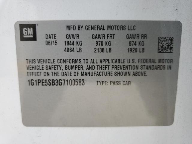 2016 CHEVROLET CRUZE LIMI - 1G1PE5SB3G7100583