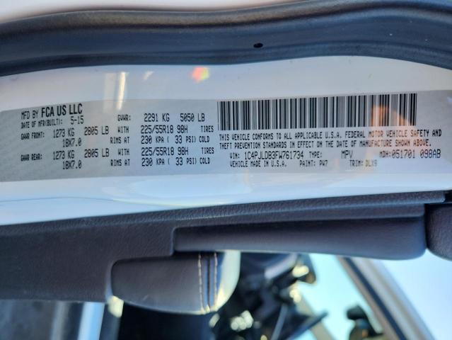 2015 JEEP CHEROKEE L - 1C4PJLDB3FW761734