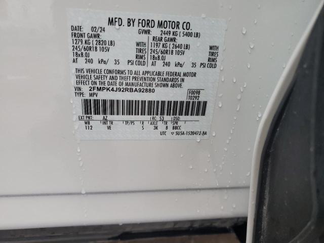 2024 FORD EDGE SEL - 2FMPK4J92RBA92880