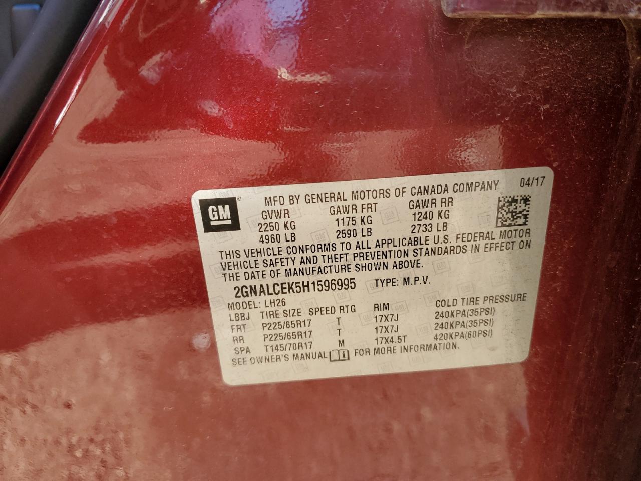 CHEVROLET EQUINOX LT