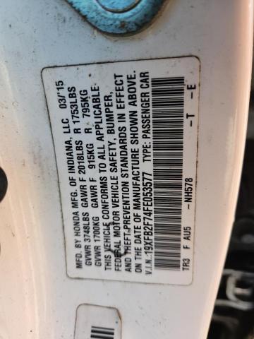 2015 HONDA CIVIC SE 19XFB2F74FE053577