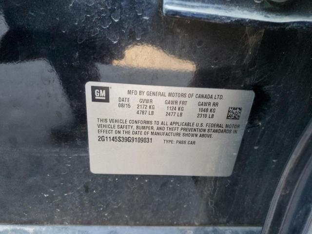 2016 CHEVROLET IMPALA LTZ - 2G1145S39G9109031