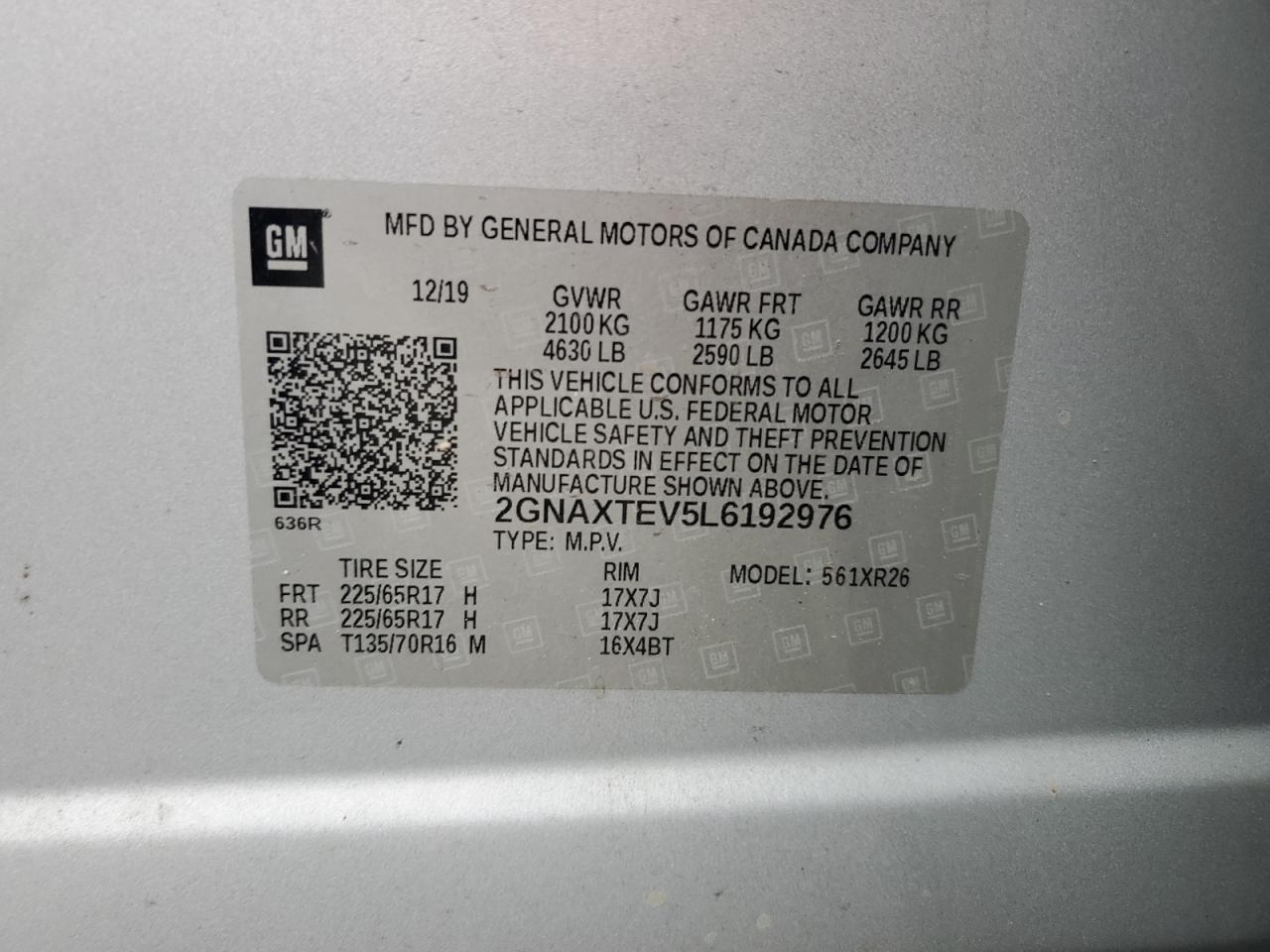 CHEVROLET EQUINOX LT