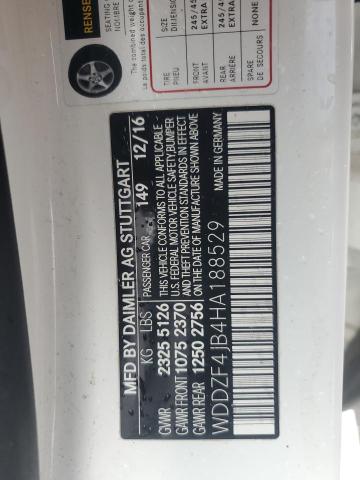 2017 MERCEDES-BENZ E 300 WDDZF4JB4HA188529