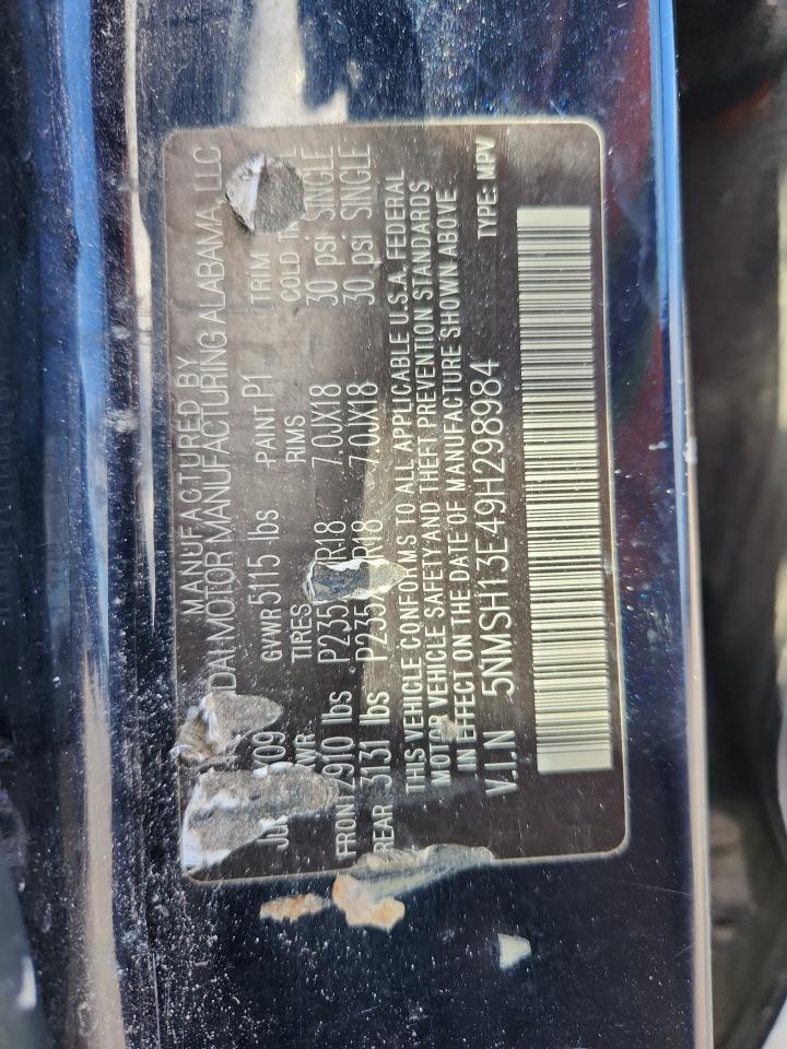 Lot #3280390985 2009 HYUNDAI SANTA FE SE