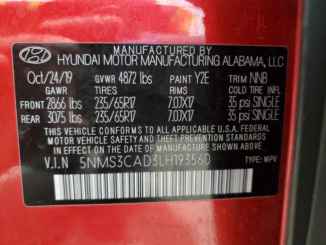 HYUNDAI SANTA FE SEL