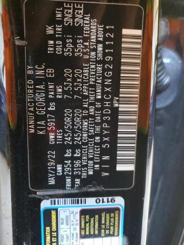 2022 KIA TELLURIDE 5XYP3DHCXNG291121